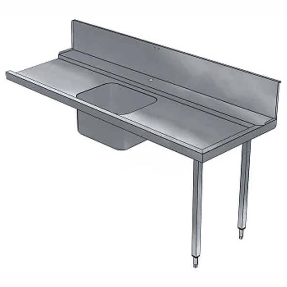 Electrolux Professional Bulaşık Giriş Tezgahı, Tek Evyeli (500x400 Mm), Giyotin Tip Bulaşık Makinesi İçin, 300 Mm Sırt, Sağdan Sola - 1800 Mm BHHPTB18R ürün görseli 1