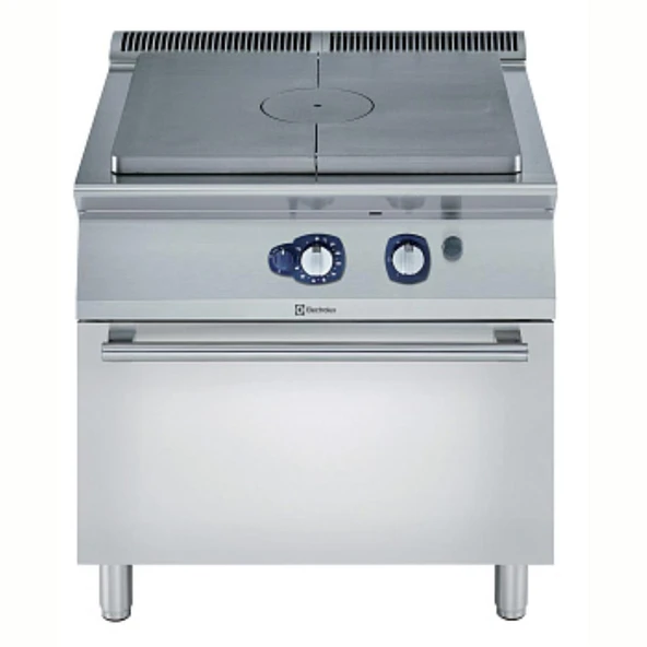 Electrolux Professional Endüstriyel Gazlı Kapalı Ateş Ocak, Merkezde 7 Kw''lık Tek Brulör, Gazlı Fırınlı, Derinlik 730 Mm - 800 Mm E7STGH10G0 ürün görseli 1