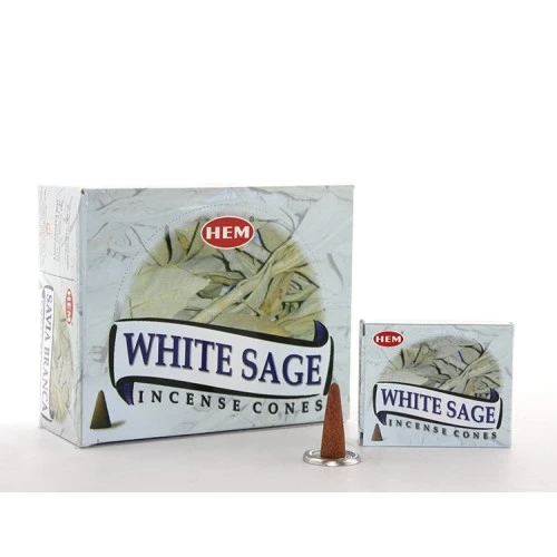 White Sage Aromalı Konik Tütsü ürün görseli 1