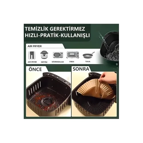 Fritöz Pişirme Kağıdı 50 Adet - Resim 2