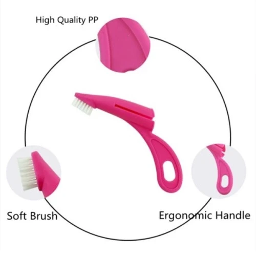 Ergonomik Evcil Hayvan Diş Fırçası - Resim 4