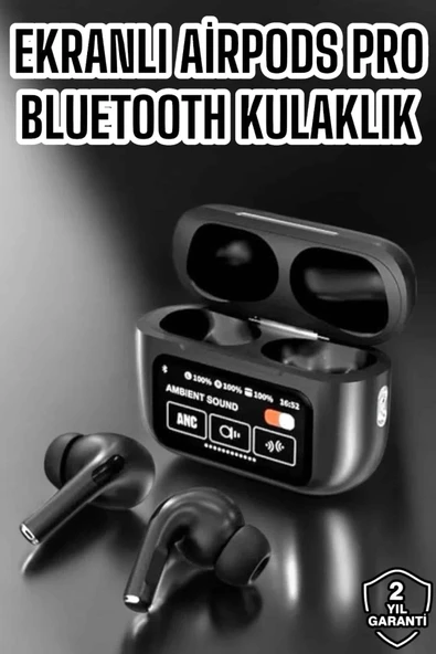 Yeni Nesil Bluetooth Kulaklık Ekranlı Yüksek Ses Kaliteli Uzun Şarj Süreli ürün görseli 1