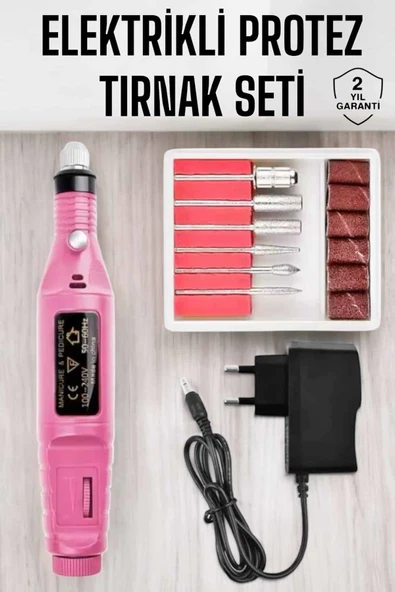 Nasır Temizleyici Manikür Pedikür Seti Elektrikli USB Girişli ürün görseli 1