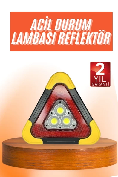 Reflektör Güneş Enerjili Taşınabilir Portatif Acil Güvenlik Işığı Araba Acil Uyarı Işığı ürün görseli 1