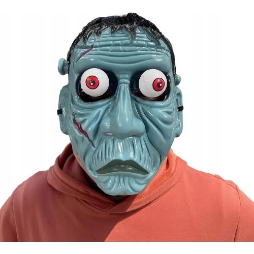 Frankenstein Temalı Sallanan Oynar Gözlü Maske - Resim 2