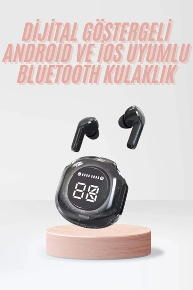 Yeni Nesil Bluetooth Kulaklık Dijital Göstergeli Gaming Dokunmatik 5.3 Kablosuz ürün görseli 1