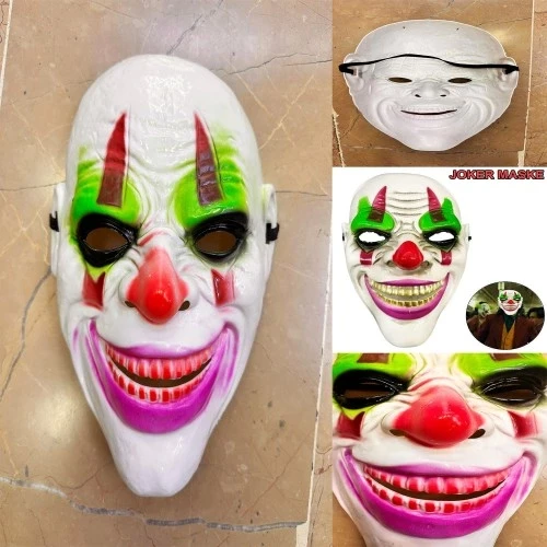 Psikopat Palyaço Temalı Joker Maskesi - Resim 2