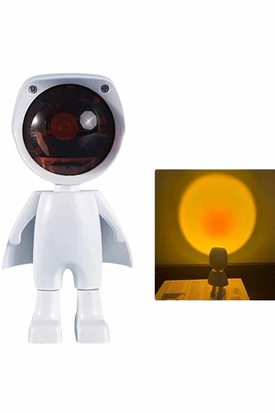 Projeksiyon Güneş Lambası Astronot Gün Batımı Projektör LED Işıklı ürün görseli 1