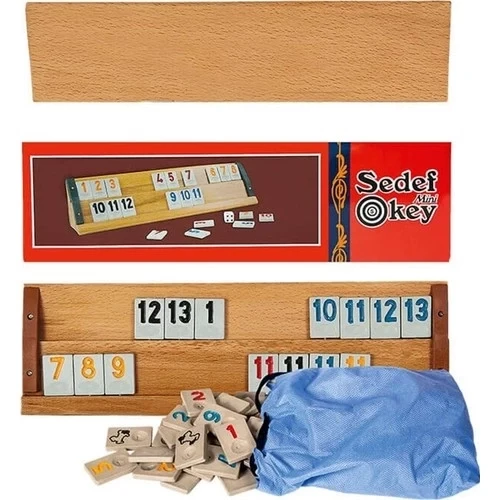 Eser Yetişkin Orta Boy Sedef Ağaç Okey Takımı ürün görseli 1