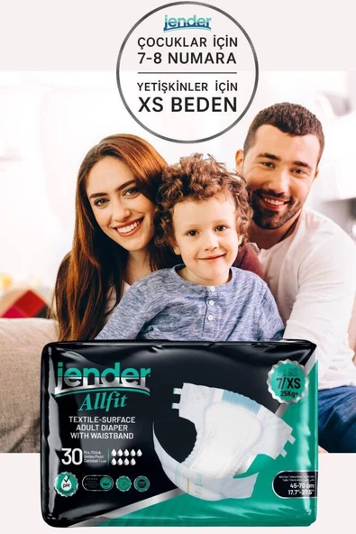 Jender Bel Bantlı Hasta Bezi Xs 30'Lu X 2 Adet ürün görseli 1