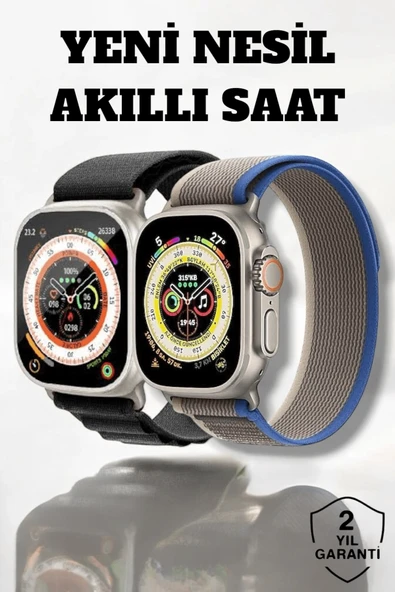 49MM Ekranlı, Kan Basıncı ve Adımsayar Özellikli Bluetooth Akıllı Saat ürün görseli 1