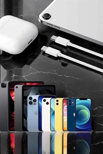 Iphone Uyumlu İOS Uyumlu Lightning Hızlı Şarj Tye C Lightning Şarj Kablosu ürün görseli 1