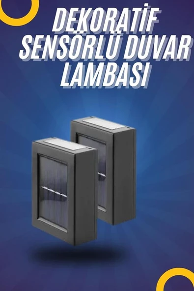 Yeni Model Solar Çift Taraflı Duvar Lambası Dekoratif Duvar Lambası - Resim 2