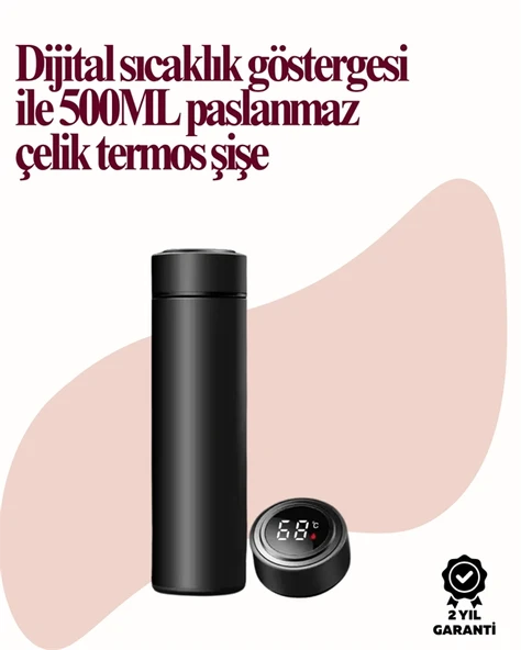 Uzun Süre Isı Koruma Sağlayan Dijital Göstergeli Termos ürün görseli 1