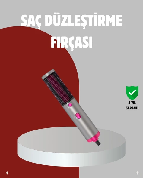 Elektriklenme Önleyici İyonik Saç Şekillendirme Fırçası ürün görseli 1