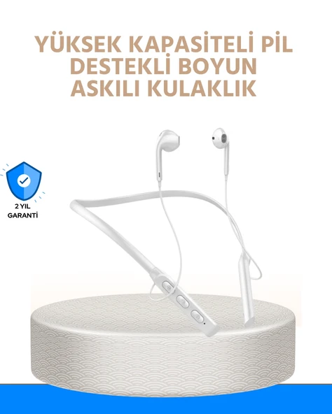 Gürültü Azaltıcı Ergonomik Boyun Askılı Kablosuz Kulaklık ürün görseli 1