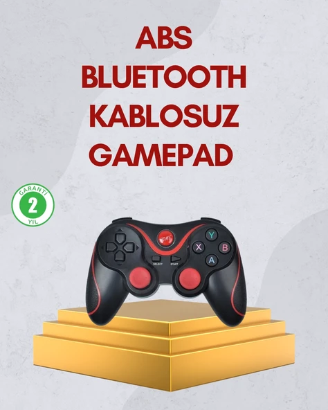 Ergonomik Tasarımlı Kablosuz Bluetooth Gamepad Titreşimli ürün görseli 1