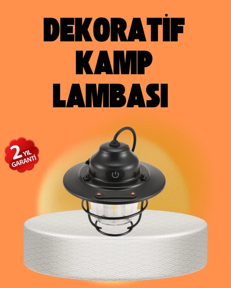 Çam Kozalağı Şekilli Retro Kamp Gece Lambası ürün görseli 1