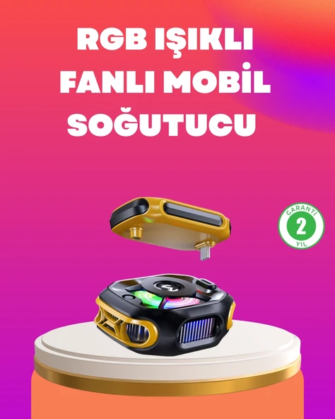 Type-C Girişli AI Modlu Yüksek Performanslı Telefon Soğutucu ürün görseli 1