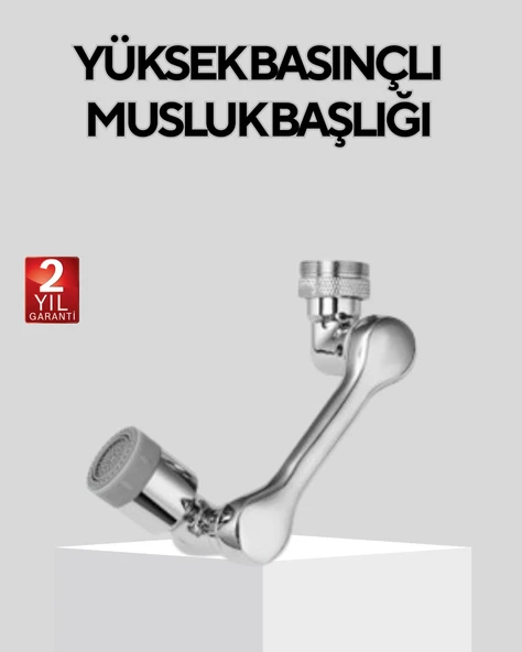 Döner Musluk Başlığı Çok Açılı Robotik Kol Su Tasarruflu ürün görseli 1