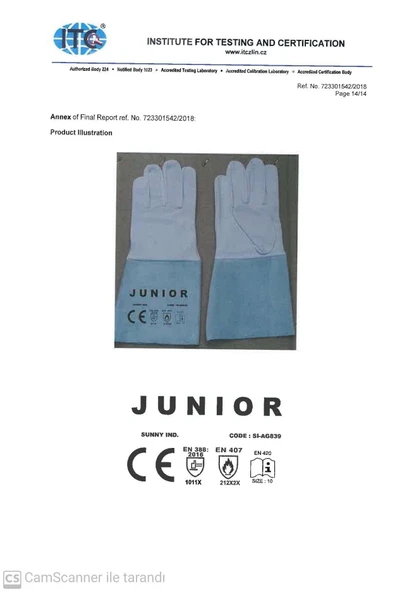 JUNIOR KAYNAKÇI ELDİVENİ - Resim 2