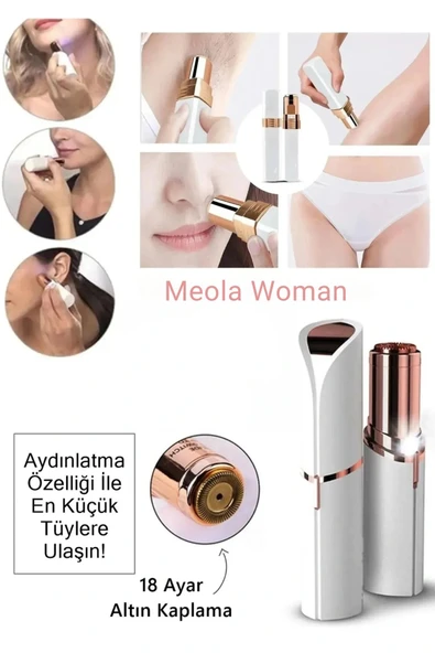 Yüz Vucut Epilasyon Aleti - Bıyık Alma Epilatörü - Yüz Epilatör - Bıyık Tüy Alma Aleti ürün görseli 1