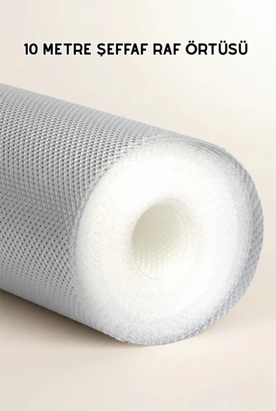10 Metre Silikon Tabanlı Şeffaf Çekmece Düzenleyici Aparat ürün görseli 1