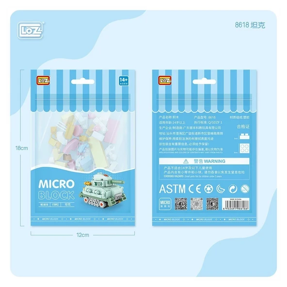 LZ8618 LOZ Blok Oyuncak Mini Poşet -life ürün görseli 1