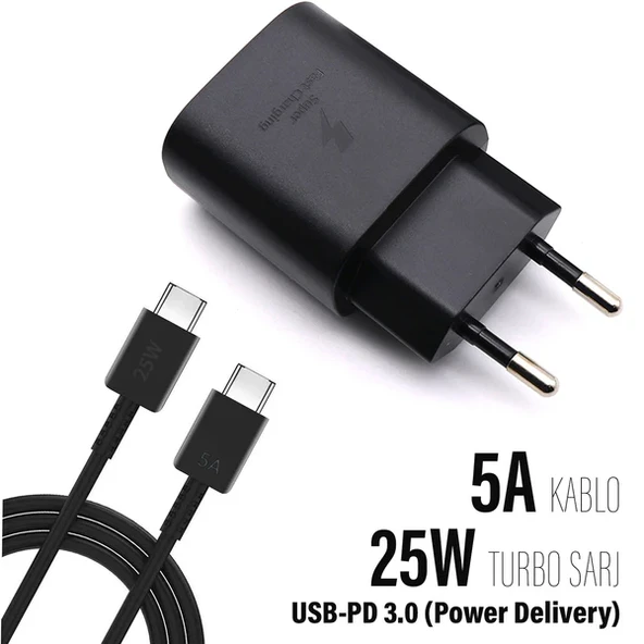 Type C Şarj Başlık ve Kablo 25W Hızlı Subzero SG47 (25W Süper Hızlı Şarj) ürün görseli 1