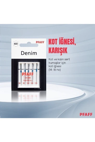 Pfaff Dikiş Makineleri Için Orjinal Kot Iğnesi - Resim 2