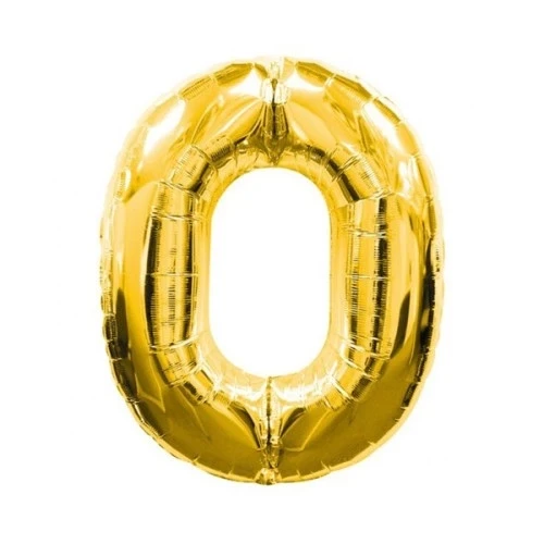 Altın Sarısı Folyo Rakam Balon 1 Metre ürün görseli 1