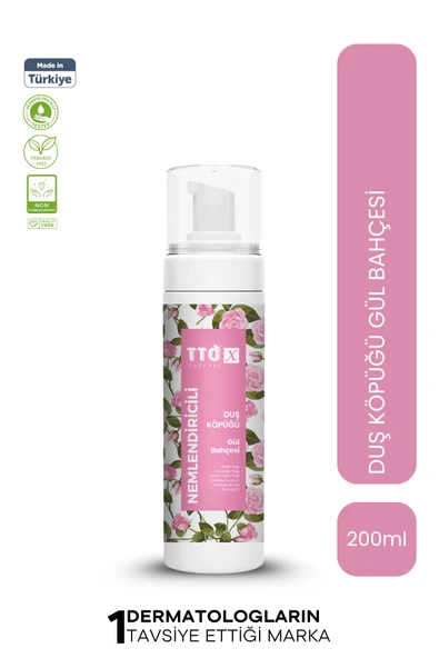 TTO-X Nemlendiricili Duş Köpüğü Gül Bahcesi 200ml ürün görseli 1
