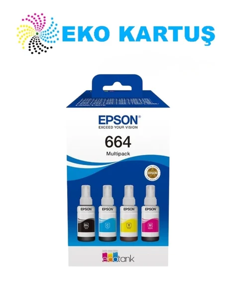 Epson 664 L456 Kutulu Multipack Mürekkep Seti ürün görseli 1