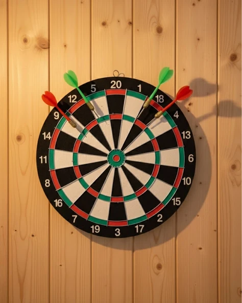 Ev ve Ofis İçin 17 İnç Dart Tahtası Seti 4 Adet Dart Oku Dahil ürün görseli 1
