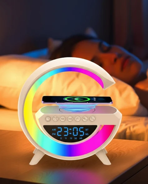 RGB Işıklı Kablosuz Hoparlör Bluetooth USB FM TF Kart Destekli ürün görseli 1