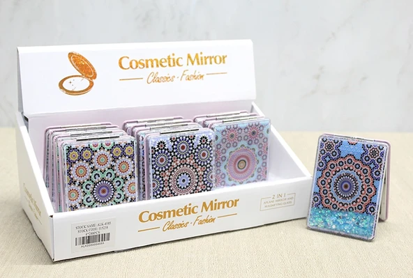 Mandala Desenli Hareketli Sulu El Aynası - Model 1 ürün görseli 1