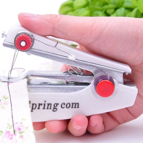 Spring Come Mini Kolay Seyehat ve Ev Tipi El Dikiş Dikme Makinası ürün görseli 1
