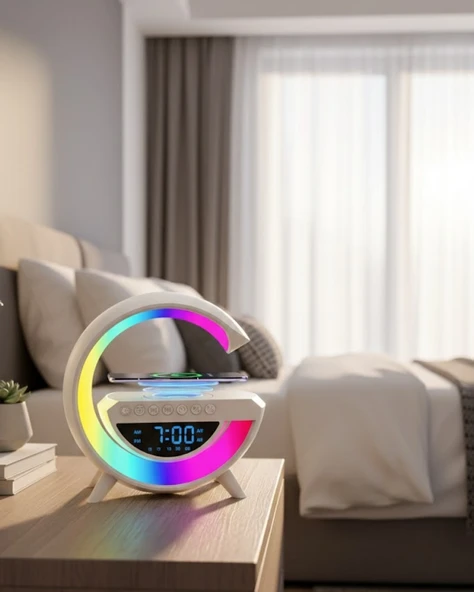 Kablosuz Bluetooth Hoparlör RGB Aydınlatmalı Çoklu Medya Destekli ürün görseli 1