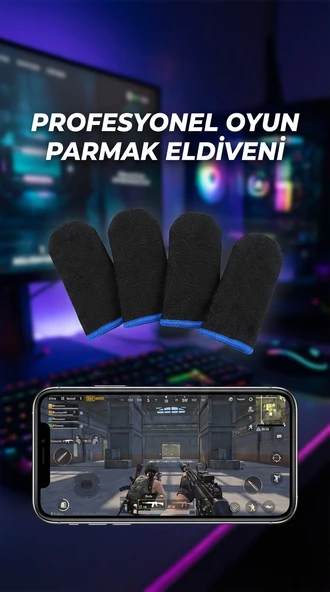 Hassas Kontrol Sunan Oyuncu Parmaklık Eldiven Seti 4'lü ürün görseli 1