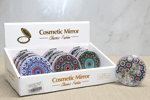 Mandala Desenli Hareketli Sulu El Aynası - Model 3 ürün görseli 1