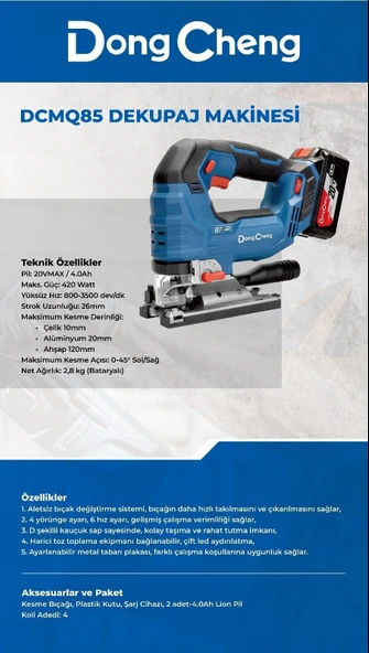 Dongcheng DCMQ85 Dekupaj Testere - Resim 4