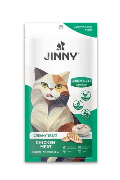 JINNY Tavuk Etli Creamy Kedi Ödülü 15 gram X 5 Şase ürün görseli 1