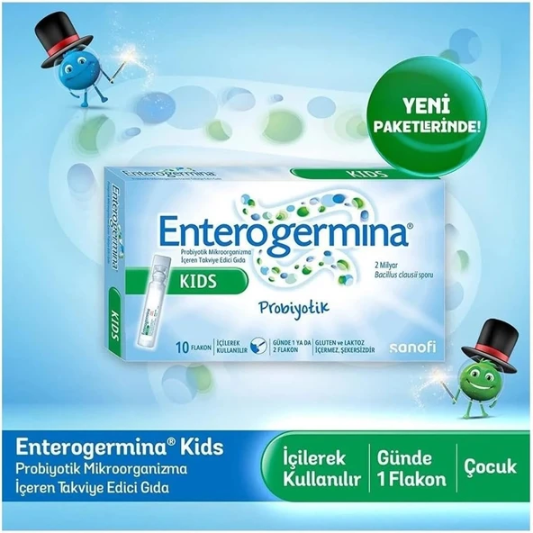 Enterogermina Kids 5 ml 10 Flakon ürün görseli 1