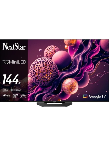 Next YE-65IDWP14 65'' 165 Ekran 4K Ultra HD 144Hz Google Premium QD Süper MiniLED TV ürün görseli 1