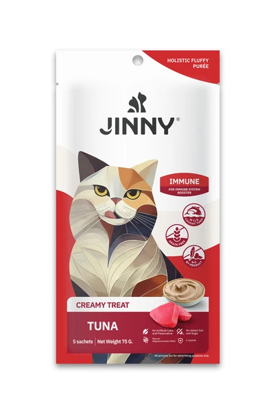 JINNY Ton Balıklı Creamy Kedi Ödülü 15 gram X 5 Şase ürün görseli 1