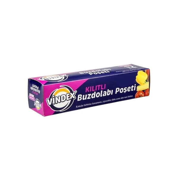VİNDEX KİLİTLİ BUZDOLABI POŞETİ KÜÇÜK BOY 1210119 ürün görseli 1