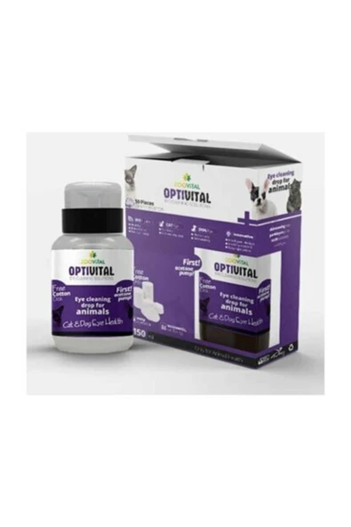 ZOOVİTAL Optivital Göz Solüsyonu 150ml - (aseton Pompalı) Disk Pamuk Hediyeli ürün görseli 1