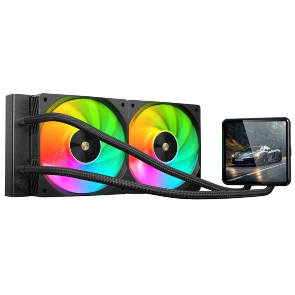 Hyper Rocket 240 mm ARGB WL240L040 Siyah 4 inç LCD Versiyon CPU işlemci Sıvı Soğutucu ürün görseli 1