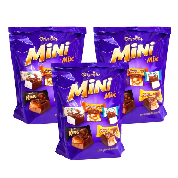 Beyoğlu Mini Mix 500 gr Karışık Bar Çikolata x 3 Adet ürün görseli 1