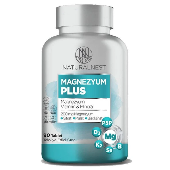 Naturalnest Magnezyum Plus 90 Tablet ürün görseli 1